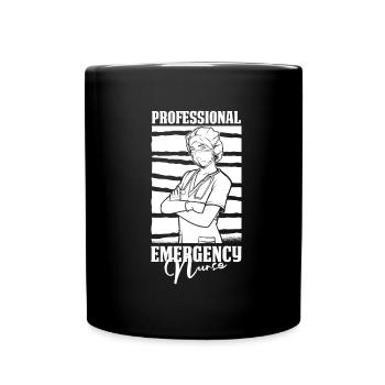 Nurse Professional - Full Colour Mug - black - Front