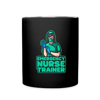 Nurse Emergency Nurse - Full Colour Mug - black - Front
