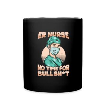 Infirmière Drôle Infirmière D’urgence - Mug uni - noir - Devant