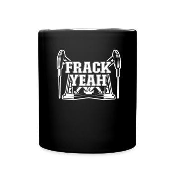 Oilfield Oil Rig Fracking - Full Colour Mug - black - Front