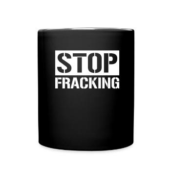 Oilfield Oil Rig Fracking - Full Colour Mug - black - Front