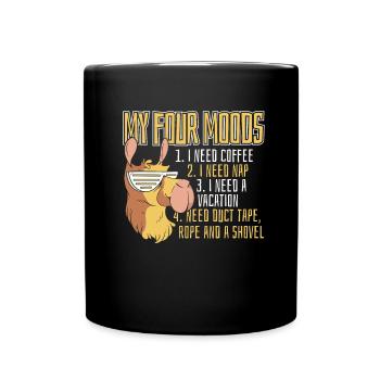 Lama Lama Humeurs - Mug uni - noir - Devant