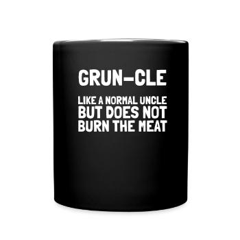 Bbq Grilling Uncle - Full Colour Mug - black - Front
