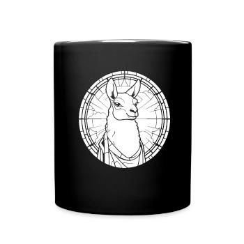 Christian Christianity Lama - Full Colour Mug - black - Front
