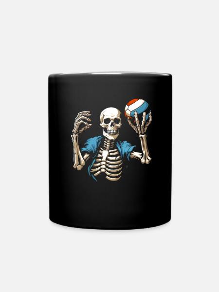 Volley-ball Volley-ball Skeleton - Mug uni - noir