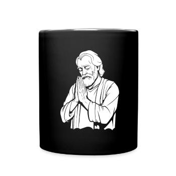 Christ Christentum Beten - Tasse einfarbig - Schwarz - Vorne