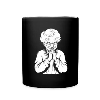 Christ Christentum Beten - Tasse einfarbig - Schwarz - Vorne
