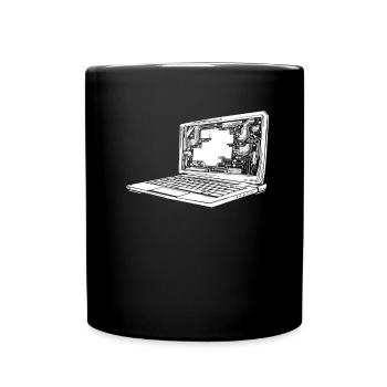 Entwickler Coder Programmierer - Tasse einfarbig - Schwarz - Vorne
