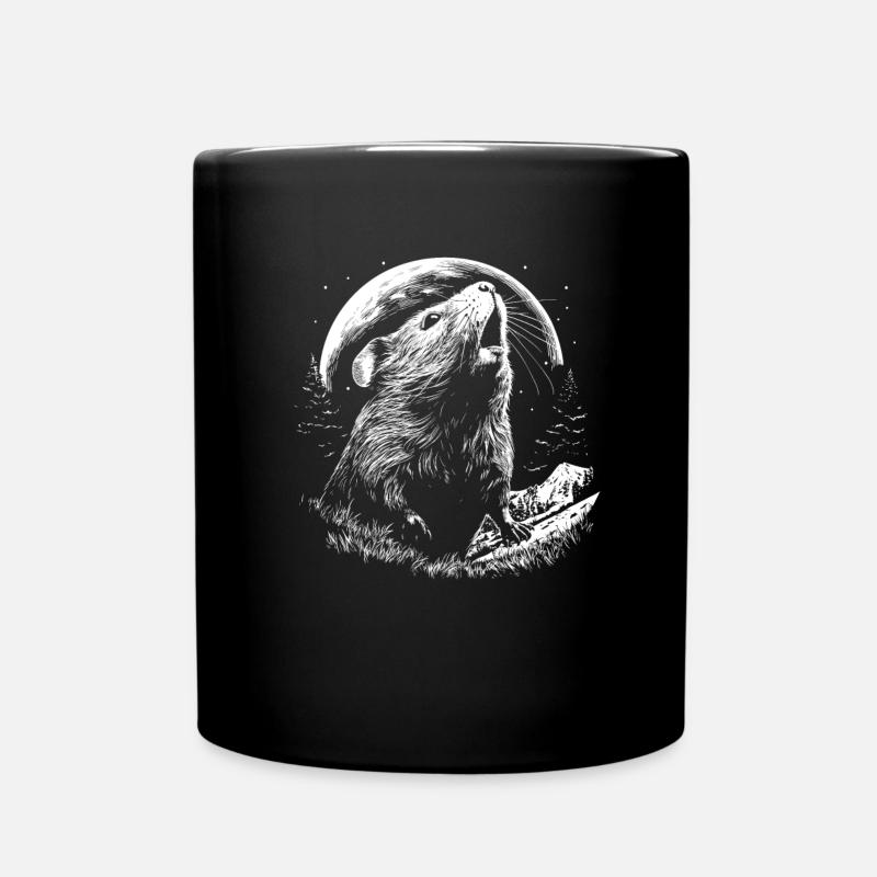 Meerschwein Meerschweinchen - Tasse einfarbig - Schwarz