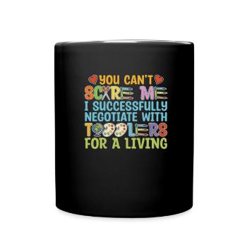 Enseignante de maternelle, assistante maternelle, drôle - Mug uni - noir - Devant