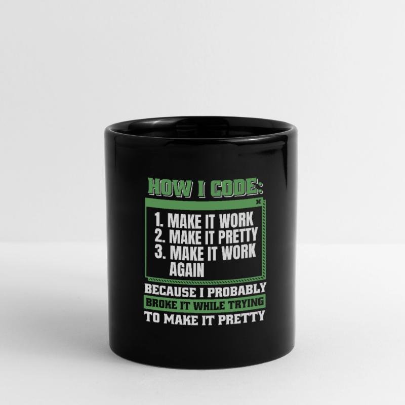 Entwickler Coder Programmierer Tasse einfarbig