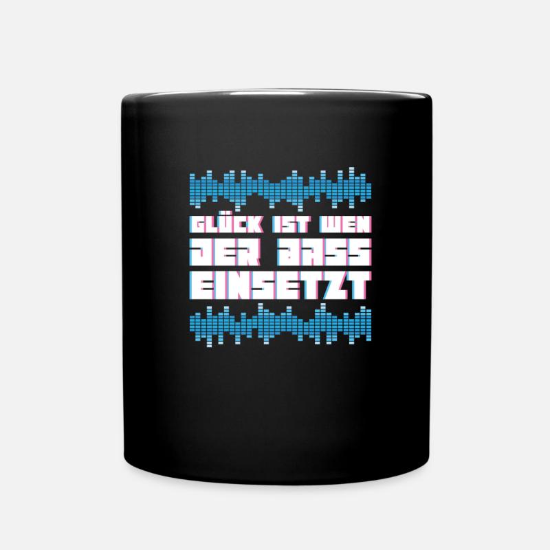 Techno Raver Lustig - Tasse einfarbig - Schwarz
