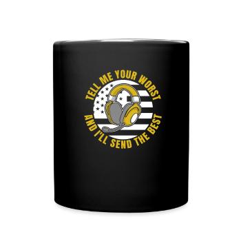 Centre d'opérations du centre de contrôle des appels d'urgence cool - Mug uni - noir - Devant