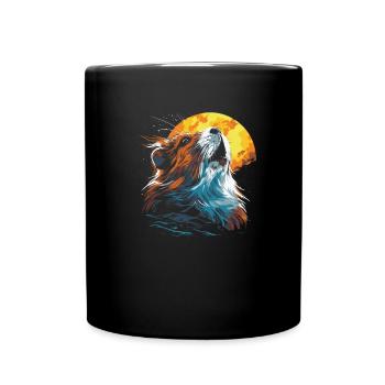 Guinea Pig Guinea Pig Sun - Full Colour Mug - black - Front