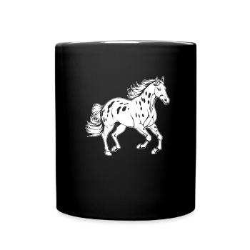 Sports équestres équestres à cheval - Mug uni - noir - Devant