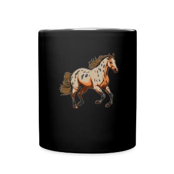 Horse Equestrian Sports - Full Colour Mug - black - Front