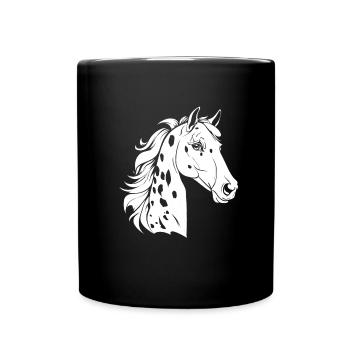 Sports équestres équestres à cheval - Mug uni - noir - Devant