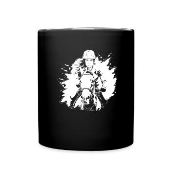 Sports équestres équestres à cheval - Mug uni - noir - Devant