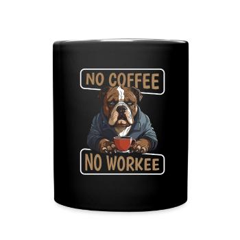 Kaffee Cafe Amerikanischer Tyrannhund - Tasse einfarbig - Schwarz - Vorne