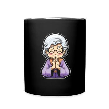 Christian Christianity Granny - Full Colour Mug - black - Front