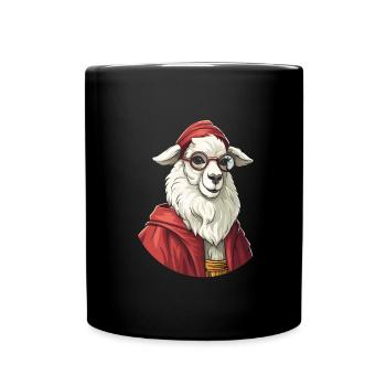 Lama chrétien chrétien - Mug uni - noir - Devant