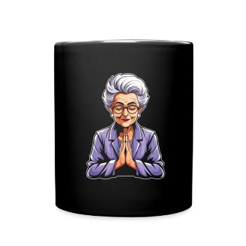 Christian Christianity Granny - Full Colour Mug - black - Front