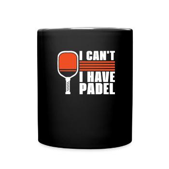 Padel No Puedo Tengo Padel - Tasse einfarbig - Schwarz - Vorne