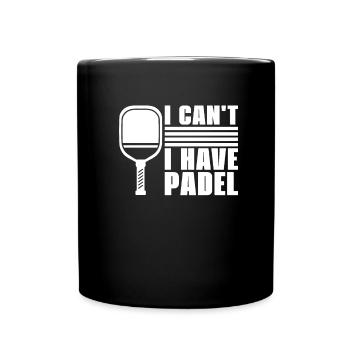 Padel No Puedo Tengo Padel - Tasse einfarbig - Schwarz - Vorne