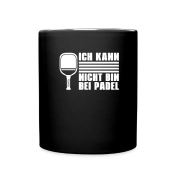 Padel No Puedo Tengo Padel - Tasse einfarbig - Schwarz - Vorne