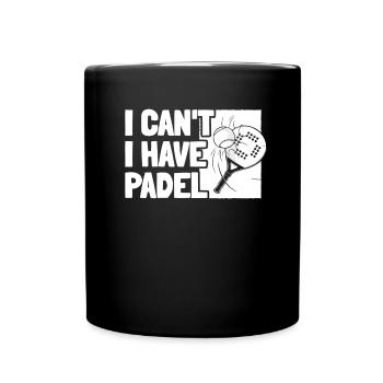 Padel No Puedo Tengo Padel - Tasse einfarbig - Schwarz - Vorne