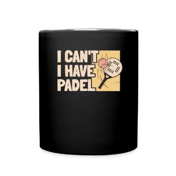 Padel Cool No Puedo Tengo Padel - Tasse einfarbig - Schwarz - Vorne