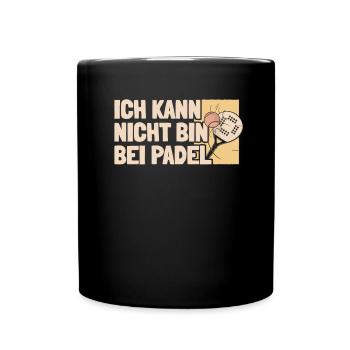 Padel Cool No Puedo Tengo Padel - Tasse einfarbig - Schwarz - Vorne