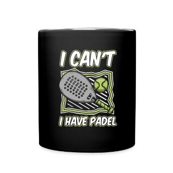 Padel No Puedo Tengo Padel - Tasse einfarbig - Schwarz - Vorne