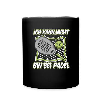 Padel No Puedo Tengo Padel - Tasse einfarbig - Schwarz - Vorne