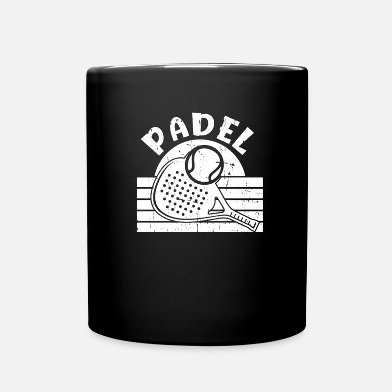 Padel - Tasse einfarbig - Schwarz
