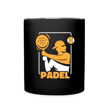 Padel Cool - Tasse einfarbig - Schwarz - Vorne