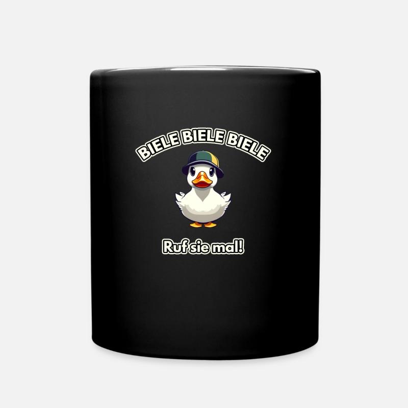 Biele Biele Biele Ruf Sie Mal Enten füttern Meme - Tasse einfarbig - Schwarz