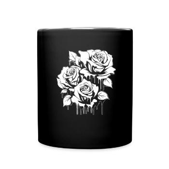 Rose Rouge Goth Cool - Mug uni - noir - Devant