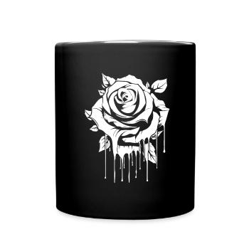 Rose Rouge Goth Cool - Mug uni - noir - Devant