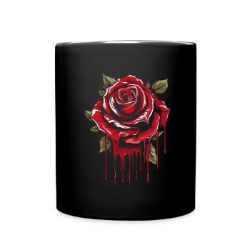 Rose Rouge Goth Cool - Mug uni - noir - Devant