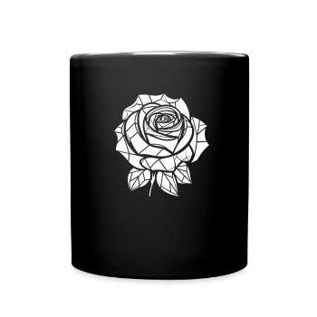 Rose rouge Goth - Mug uni - noir - Devant