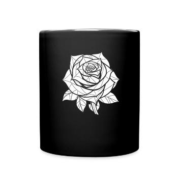 Rose rouge Goth - Mug uni - noir - Devant