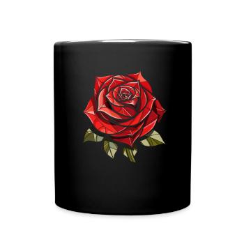 Rose rouge Goth - Mug uni - noir - Devant
