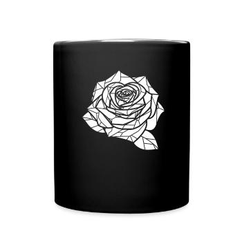 Rose rouge Goth - Mug uni - noir - Devant