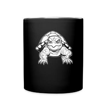 Turtle Angry - Full Colour Mug - black - Front