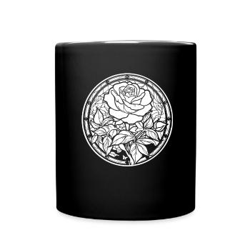 Rose rouge Goth - Mug uni - noir - Devant