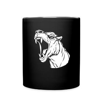 Visage de chameau - Mug uni - noir - Devant