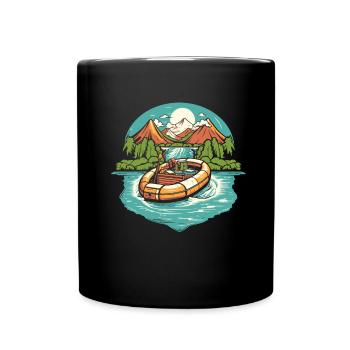 Rafting - Full Colour Mug - black - Front