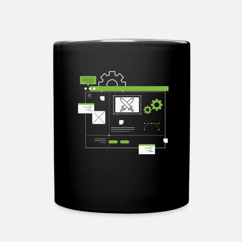 Entwickler Coder Programmierer - Tasse einfarbig - Schwarz