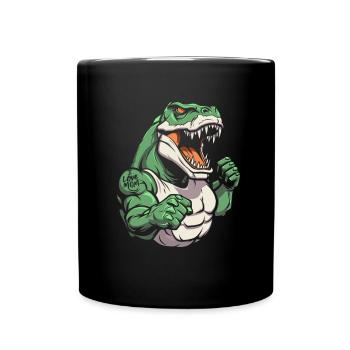 Trex T Rex Dino I Love Mom - Full Colour Mug - black - Front